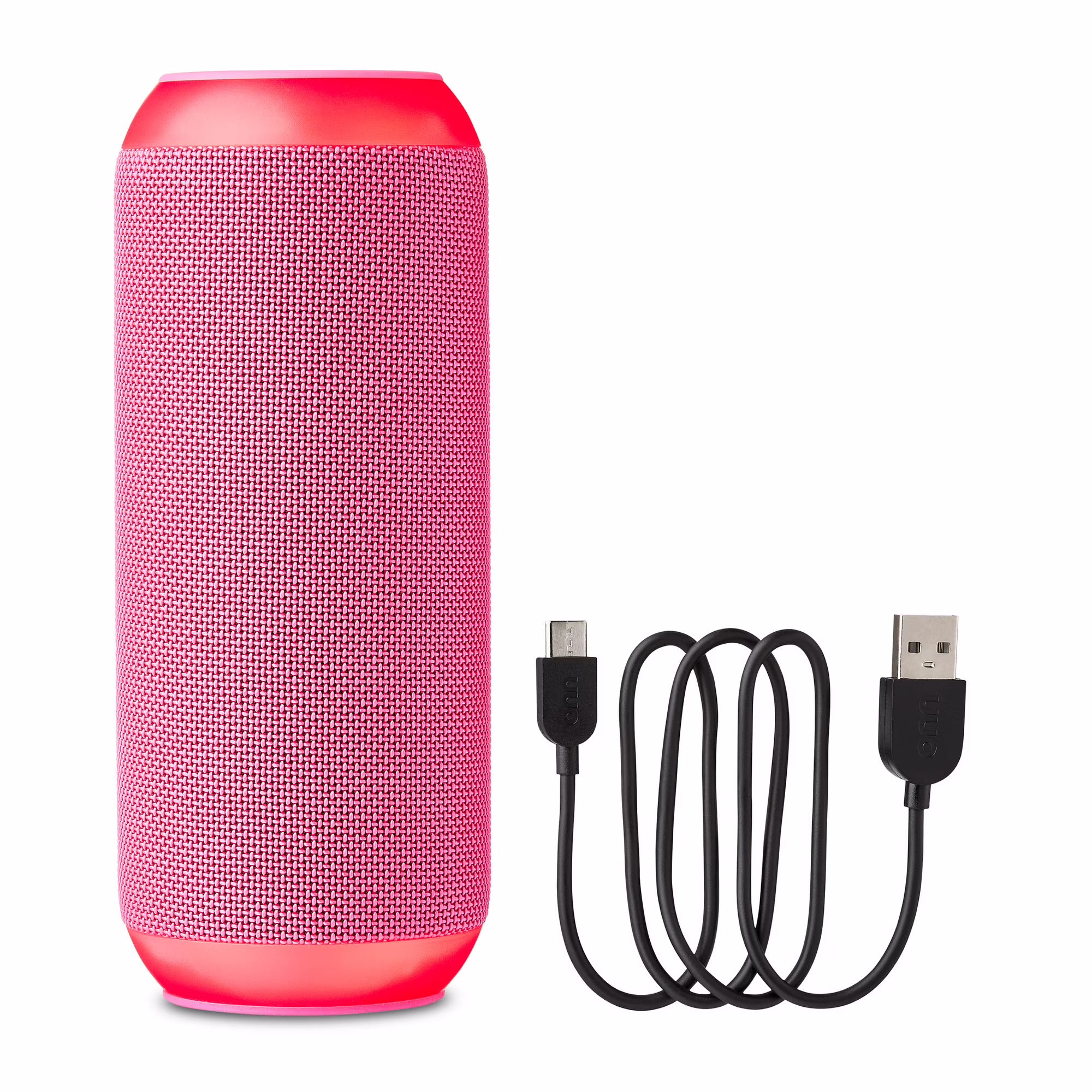 Bocina/altavoz Bluetooth con iluminación LED, color rosa -Onn - Imagen 2