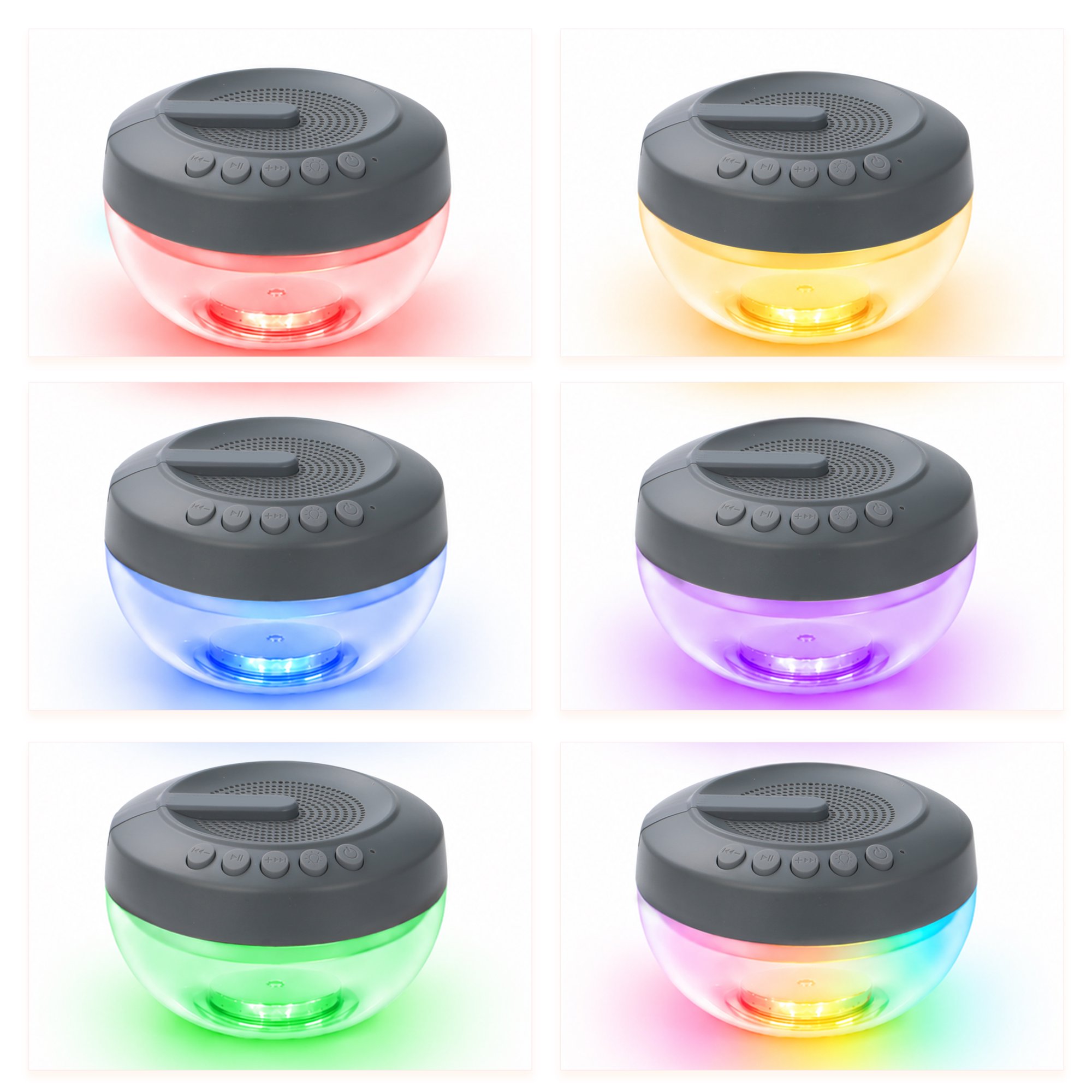 Altavoz bluetooth flotante para alberca con impermeabilidad IPX7 con luces LED -Bluescape - Imagen 2