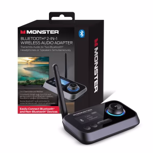 Receptor/Transmisor inalámbrico bluetooth, compatible con dispositivos giratorios -Monster