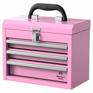 Caja de herramientas rosa de 3 cajones -Member's Mark
