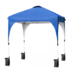 Carpa de 6,6 x 6,6 pies con altura ajustable, bolsas de contrapeso y bolsa de transporte con ruedas -SKONYON