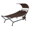 Hamaca con parasol, almohada y bolsa de almacenamiento -Costway