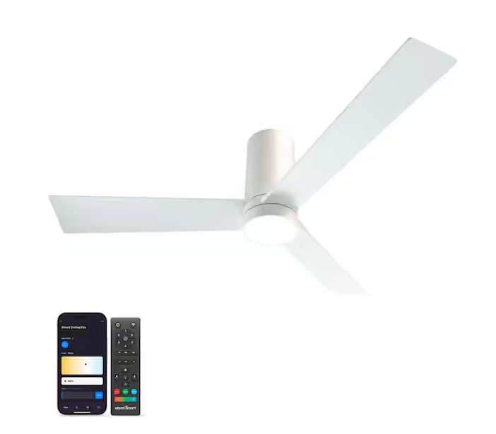 Ventilador de techo inteligente Nouvo 3 de 52 pulgadas -Atomi