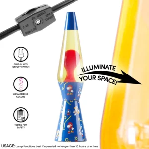 Alternative view of Lámpara de lava con diseño de Sonic el erizo de 16" -SEGA