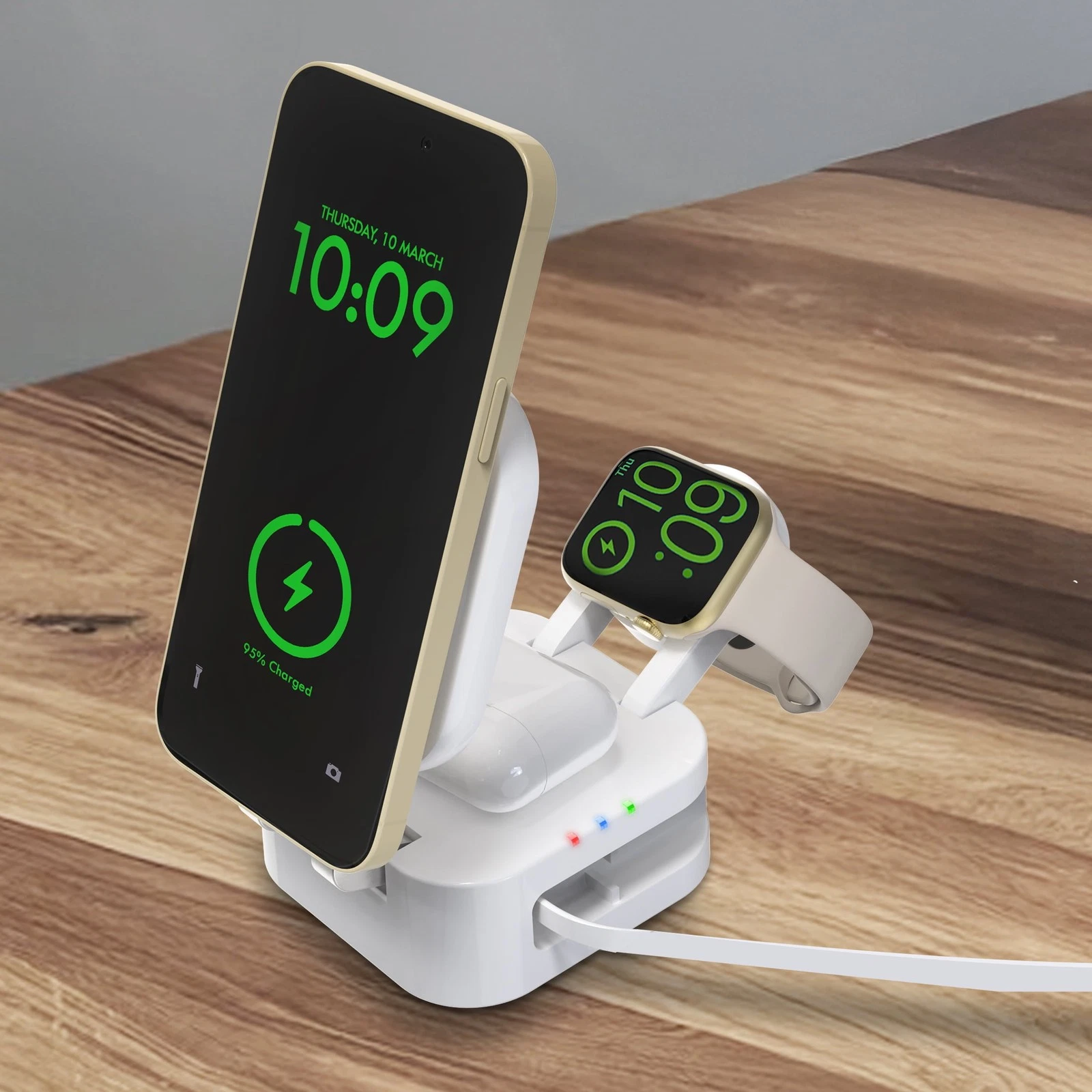 Estación de carga Magcharge retráctil 3 en 1 -Bluestone - Imagen 4