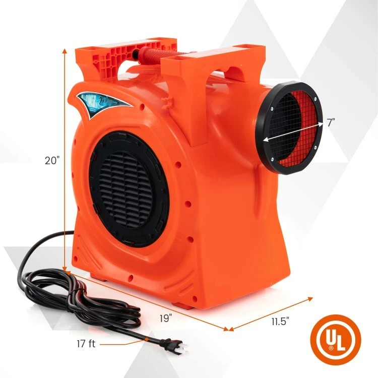 Motor/Bomba sopladora de aire para inflables de 1500 W y 2 HP -Costway - Imagen 7
