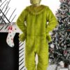 Disfraz de de El Grinch para adulto con máscara de látex talla XL -Halloween Costumes