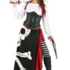 Disfraz de pirata con bandera de calavera para mujer talla M -HalloweenCostumes