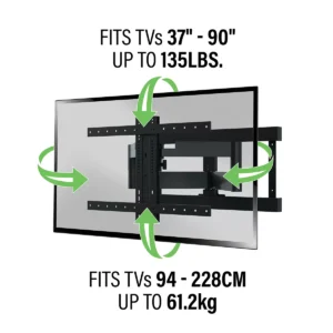 Alternative view of Soporte para TV de 37" a 90" con organizador de cables oculto  -Sanus