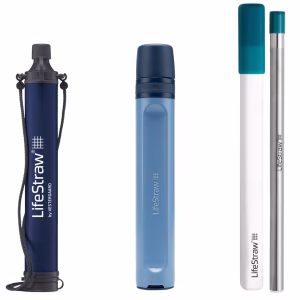 Paquete de 3 filtros/popotes para viaje con estuche -LifeStraw