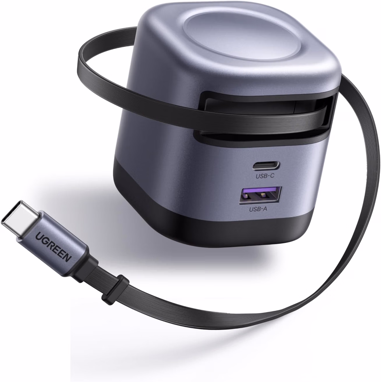 Cargador de 45W con cable retráctil tipo USB C GAN portátil -UGREEN - Imagen 2