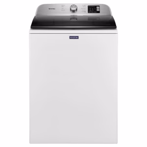 Lavadora de 4,8 pies cúbicos con impulsor y filtro pet pro, color blanco - Maytag