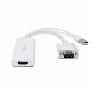 Alternative view of Adaptador de video y audio VGA a HDMI -j5create