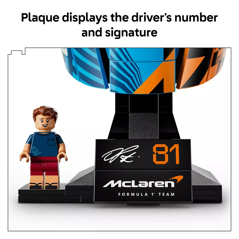 Set de construcción de el Casco de Oscar Piastri del equipo McLaren "Mastercard F1" modelo #43017 -LEGO - Imagen 4