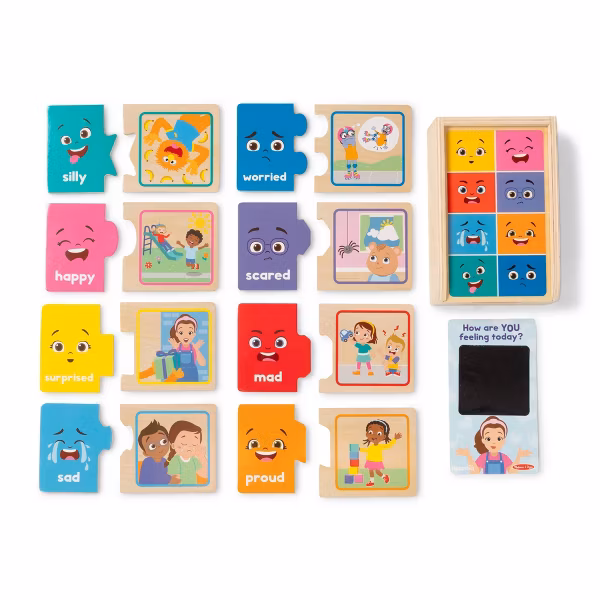 Puzles de madera de asociación "Big Feelings" (Grandes Emociones) de Ms. Rachel -Melissa & Doug - Imagen 4