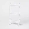 Carrito de almacenamiento de metal con 3 niveles, color blanco - Brightroom
