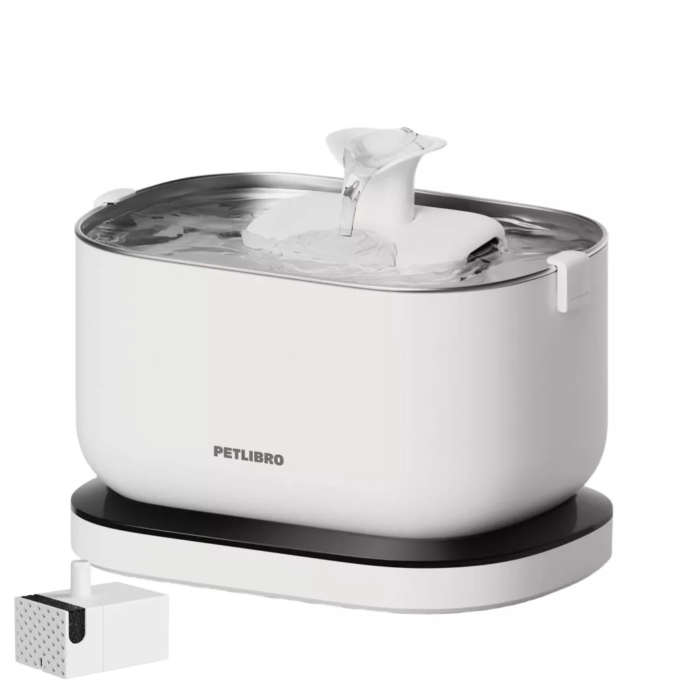 Bebedero/Fuente automática para mascotas de 2,5 L con bomba de agua -Petlibro