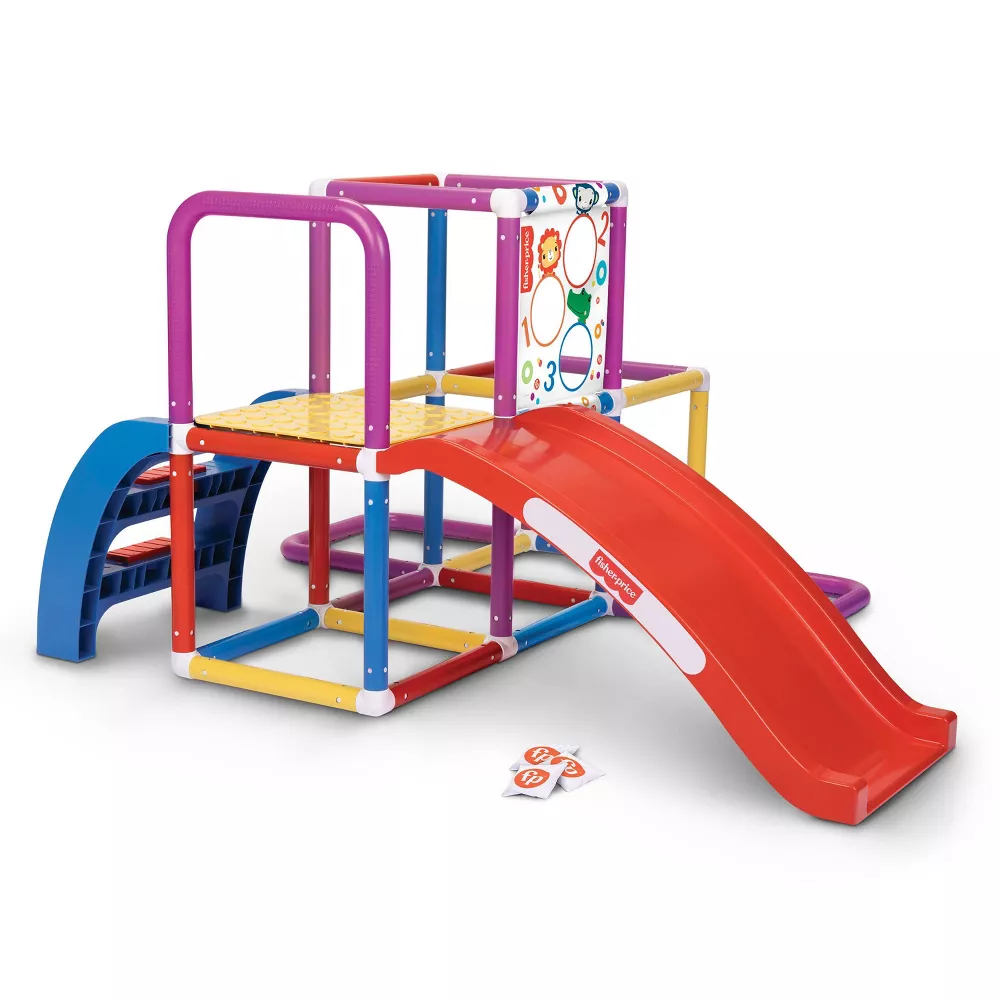 Juegos de resbaladilla "Jungle Gym" con juego de lanzamiento -Fisher-Price