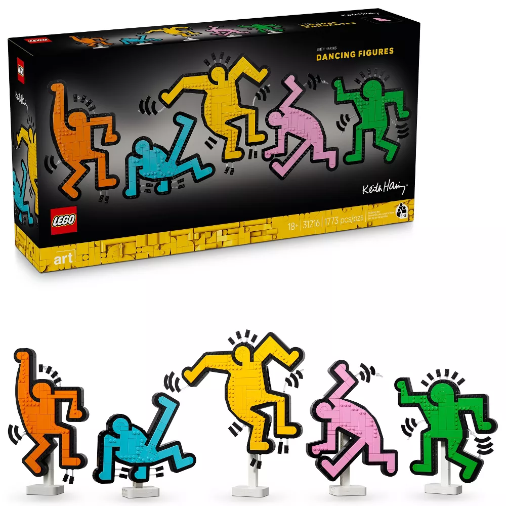 Set de construcción de Art Keith Haring: Figuras danzantes, modelo #31216 -LEGO