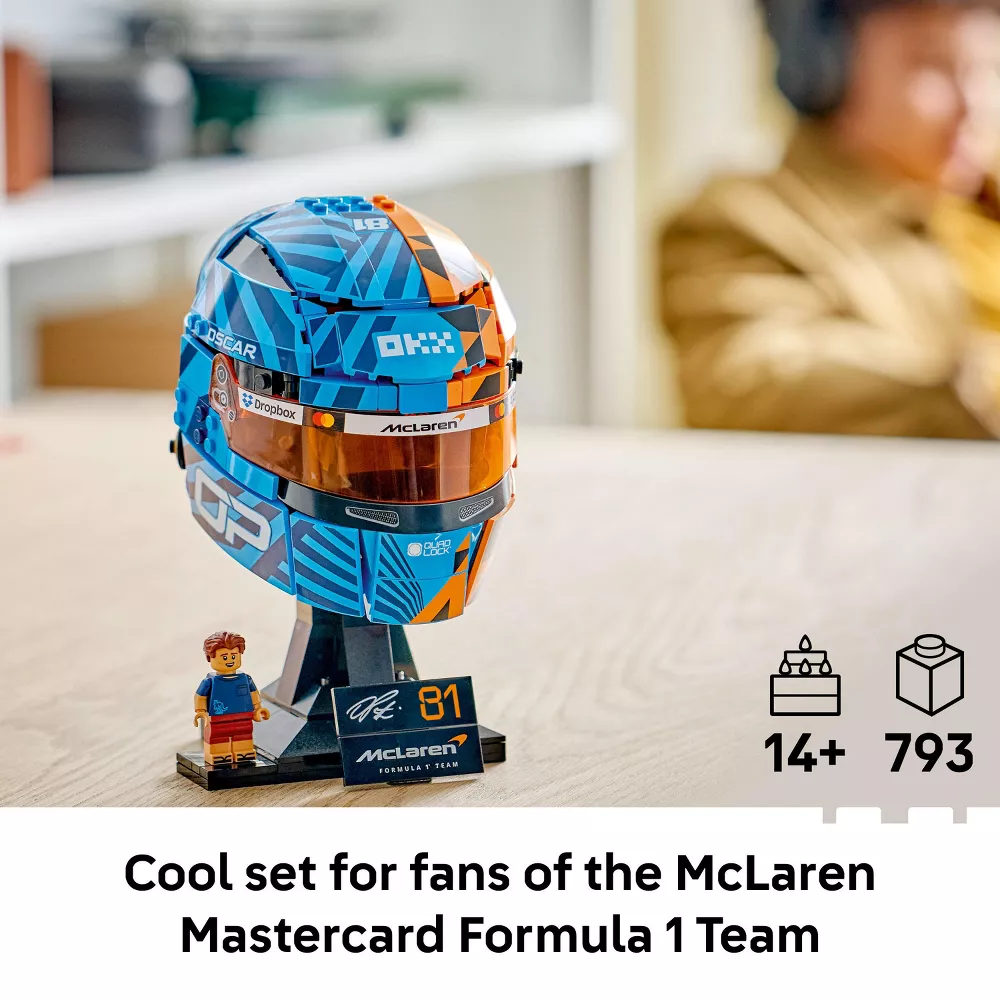 Set de construcción de el Casco de Oscar Piastri del equipo McLaren "Mastercard F1" modelo #43017 -LEGO - Imagen 6