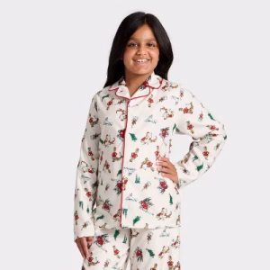 Alternative view of Pijama de 2 piezas para niños talla 14/16 con diseño de el Grinch -Dr Seuss