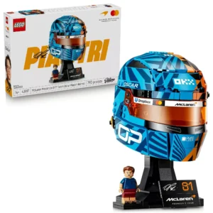 Set de construcción de el Casco de Oscar Piastri del equipo McLaren "Mastercard F1" modelo #43017 -LEGO