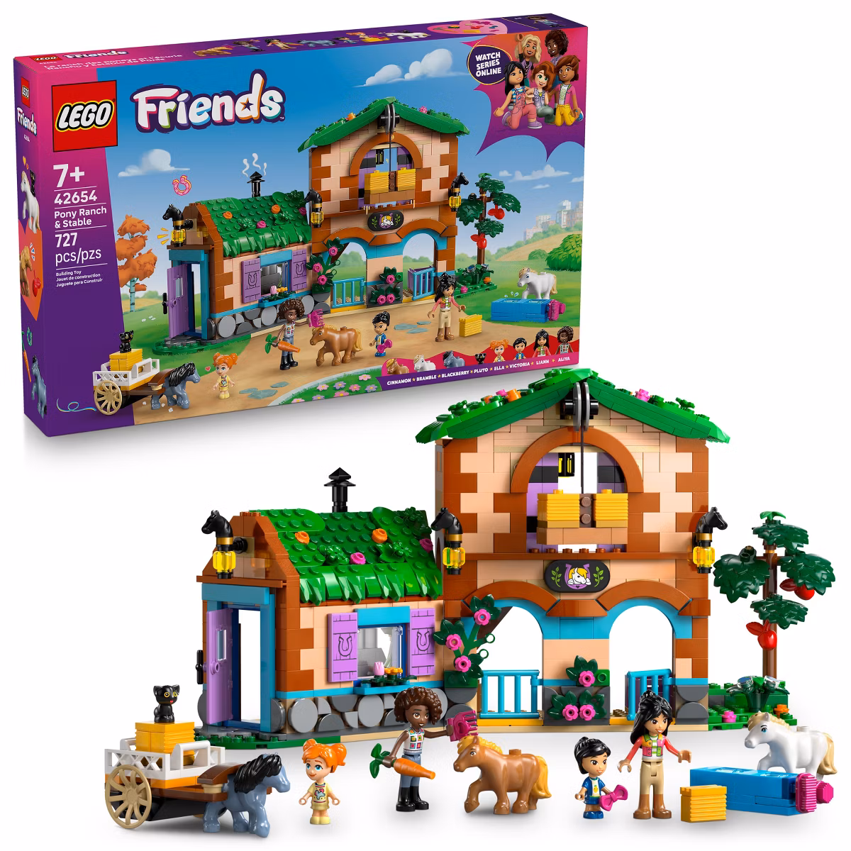 Set de construcción Friends: Rancho y establo de ponis, modelo #42654 -LEGO