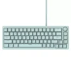 Teclado para computadora mecánico compacto USB-A con teclas retroiluminadas, color menta -North