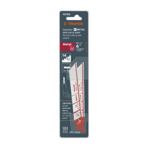 Blíster con 2 seguetas sierra sable 6' 14 DPP para metal -Truper