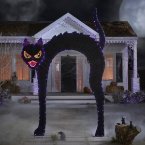 Arco de gato negro de 9,5 pies LED con cambio de color -Accents Holiday
