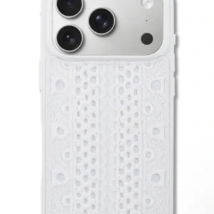 Funda de silicona con MagSafe para iPhone 17 Pro, color encaje vainilla -Hello Lux