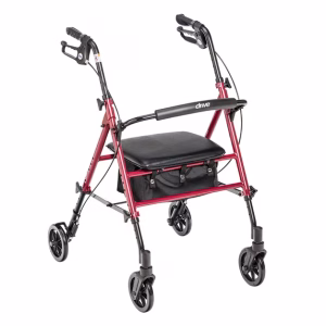 Andadera con ruedas de altura ajustable con estructura de aluminio -Drive Medical