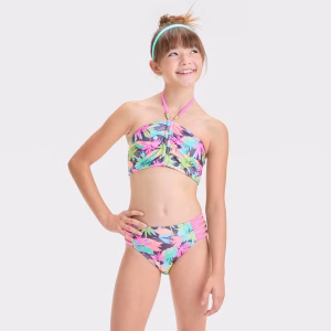 Conjunto de traje de baño de 2 piezas para niña talla 8 -Art Class