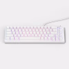 Teclado mecánico compacto con luz, color blanco-Heyday