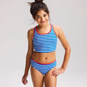 Conjunto de traje de baño de 2 piezas para niña talla 8 -Art Class