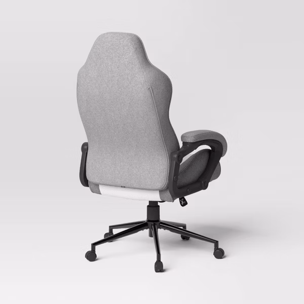 Silla tapizada para escritorio, ajustable, con reposabrazos fijos -Room Essentials - Imagen 2