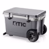 Hielera portátil rígida con ruedas de 52 cuartos (78 latas) color gris -RTIC Outdoors