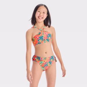 Conjunto de traje de baño de 2 piezas para niña talla 10/12 -Art Class