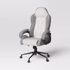 Silla tapizada para escritorio, ajustable, con reposabrazos fijos -Room Essentials