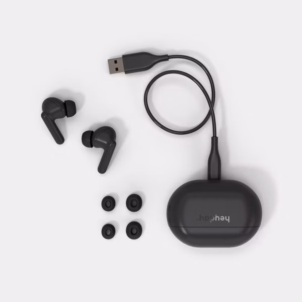 Auriculares bluetooth inalámbricos, color negro -Heyday - Imagen 3