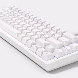 Alternative view of Teclado mecánico compacto con luz, color blanco-Heyday