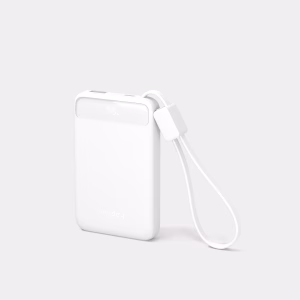 Batería externa de 5000 mAh con cable integrado -Heyday