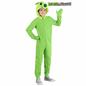 Disfraz/Mameluco de lanzaguisantes (Plantas vs Zombies) para niños talla XS/6 -FUN Costumes