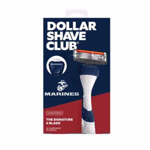 Set de rasuradora con  6 cuchillas de repuesto "Marines" -Dollar Shave Club