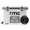 Hielera con ruedas ultraligera de 52 Qt para 76 Latas, color blanca y gris -RTIC