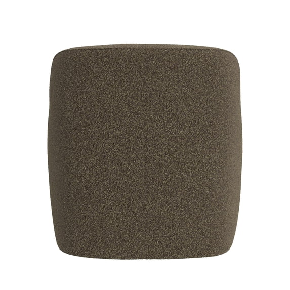 Sillón giratorio tapizado, Bouclé color café oscuro -HomePop - Imagen 4