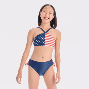 Conjunto de traje de baño de 2 piezas para niña talla 4/5 -Art Class