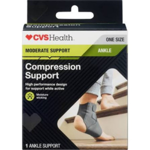 Soporte de compresión para el tobillo ajustable, talla única -CVS Health