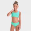 Conjunto de traje de baño de 2 piezas para niña talla 6 -Cat & Jack