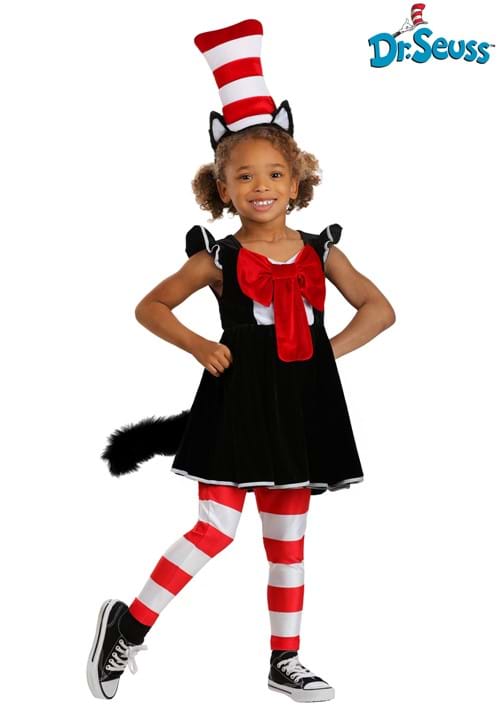 Disfraz de el gato en el sombrero para niñas talla 4 -Halloween Costumes